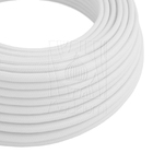 Cabo Elétrico Revestido Tecido Encapado 1 Metro Cor Branco