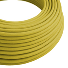 Cabo Elétrico Revestido Tecido Encapado 1 Metro Cor Dourado