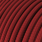 Cabo Elétrico Revestido Tecido Encapado 1 Metro Cor Vermelho