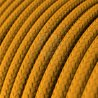 Cabo Elétrico Revestido Tecido Encapado 5 Metros Cor Amarelo