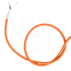Cabo Elétrico Revestido Tecido Encapado 5 Metros Cor Laranja