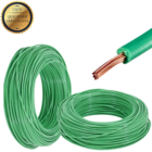 Cabo Elétrico Verde Unipolar Luz E Força 1,5mm 90 Metros