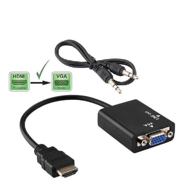 Cabo Exbom Hdmi M/hdb15 F (vga) 15cm C/audio