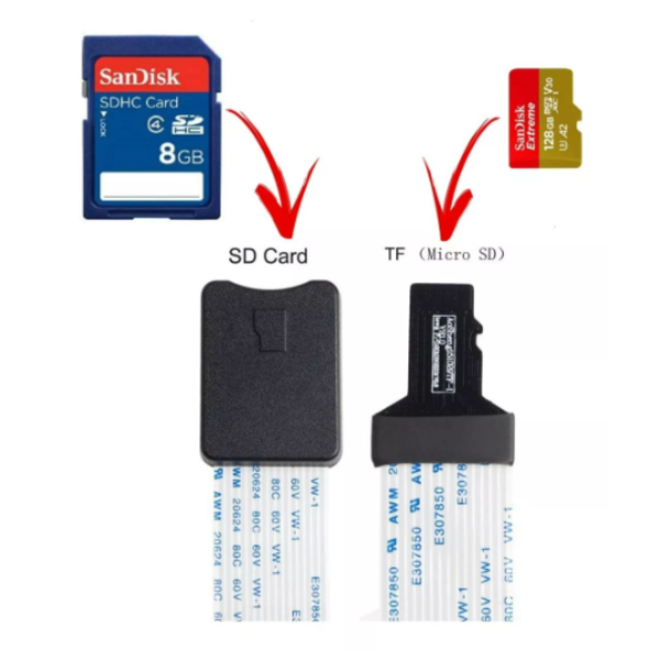 Cabo Extensão Cartão Tf Micro Sd 48cm Impressora 3d Ender-3