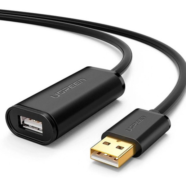 Cabo Extensor Ativo Ugreen Us121 Usb 2.0 Macho Fêmea 10m