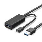 Cabo Extensor Ativo Ugreen Usb 3.0 Macho/fêmea 5 M Preto