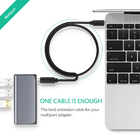 Cabo Extensor Ugreen Usb C 3.1 Macho Fêmea 5gbps 0,5 Metros
