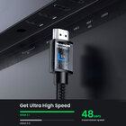 Cabo Extensor Vídeo Ugreen Hdmi Macho/fêmea 8k60hz 1m Preto