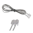 Cabo Fio Telefonico Rj11 1 Metro E 60cm Kit 50 Uni Fax Telefo