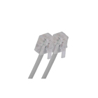 Cabo Fio Telefonico Rj11 1m E 60cm Kit 50 Uni Fax Telefone Fi