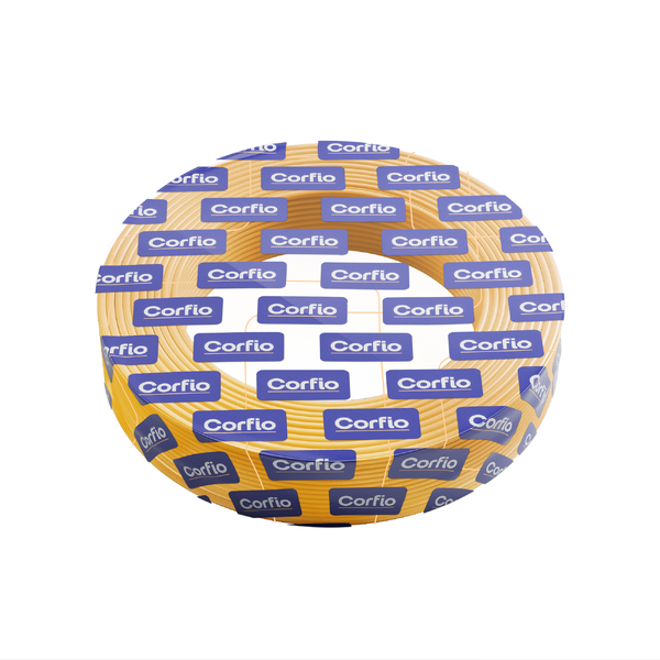 Cabo Flexível 2,5mm 100m Amarelo 750V Corfio