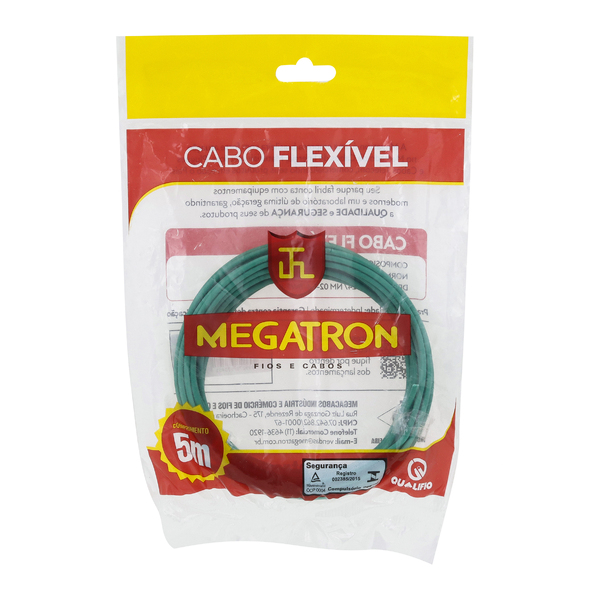 Cabo Flexível 2,5mm 5m Azul Megatron