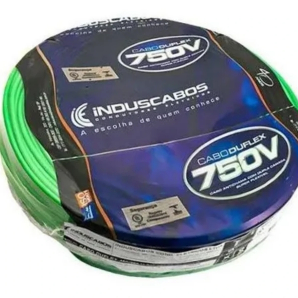 Cabo Flexível 2,5mm 750v 100m - Verde