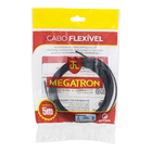 Cabo Flexível  1,5mm 5Metros Preto Megatron