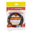 Cabo Flexível  4mm 5Metros Preto Megatron