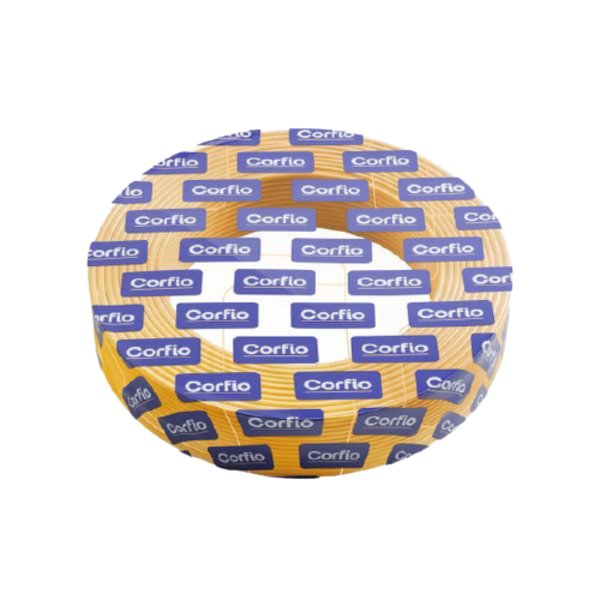 Cabo Flexivel Corfio 1.5 Mm 750v Rolo 100 Mt Amarelo Inmetro
