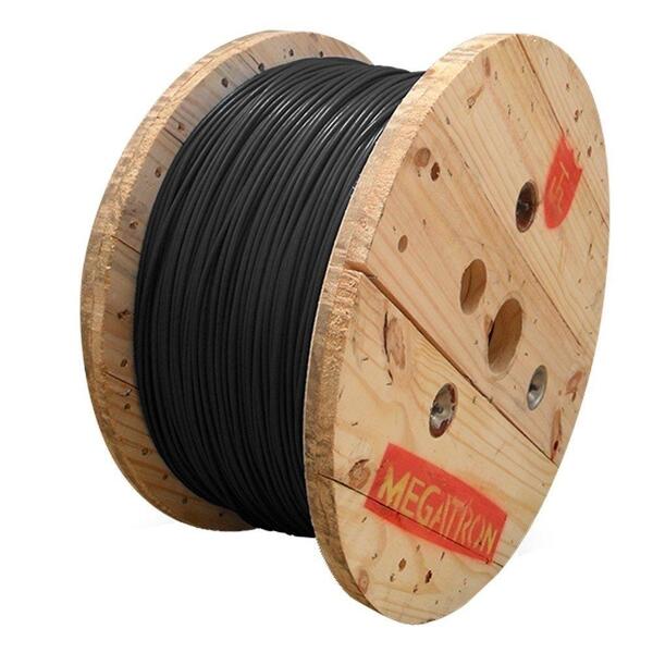 Cabo Flexível Megatron 2,5mm X 1000m Bobina 750v Preto