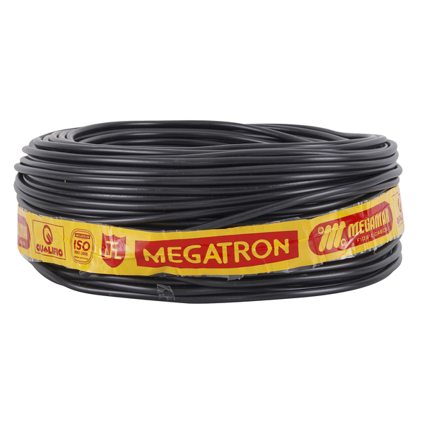 Cabo Flexível PP 2x0,75mm Preto Megatron