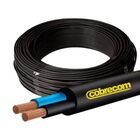 Cabo Flexivel Pp De Cobre 2x1,00mm Rolo Com 100 Metros