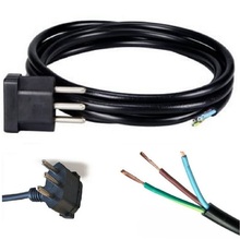 Cabo Força Com Plugue Injetado Pp 3x1,00 Mm² 2 M Plugue 90g