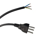 Cabo Força Com Plugue Injetado Pp 3x1,00 Mm² 2m Reto