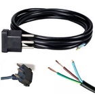 Cabo Força Com Plugue Injetado Pp 3x1,50 Mm² 2 M Plugue 90g