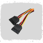 Cabo Força Y Sata Para Fonte Energia Duplo