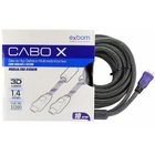Cabo Hdmi 1.4 3d 1080p Full Hd C/ Filtro Tv Lcd Plasma Ps3 Ex