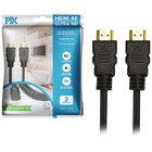 Cabo Hdmi 3 Metros 2.0 4k Ultra Hd 3d 19 Pinos 018-2223 Pix