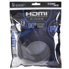 Cabo HDMI 5 metros 90 graus 2.0 polybag  018-3325