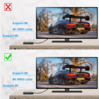 Cabo Hdmi 8k 120hz 2.1 Fibra Ótica Hdr 20 Metros