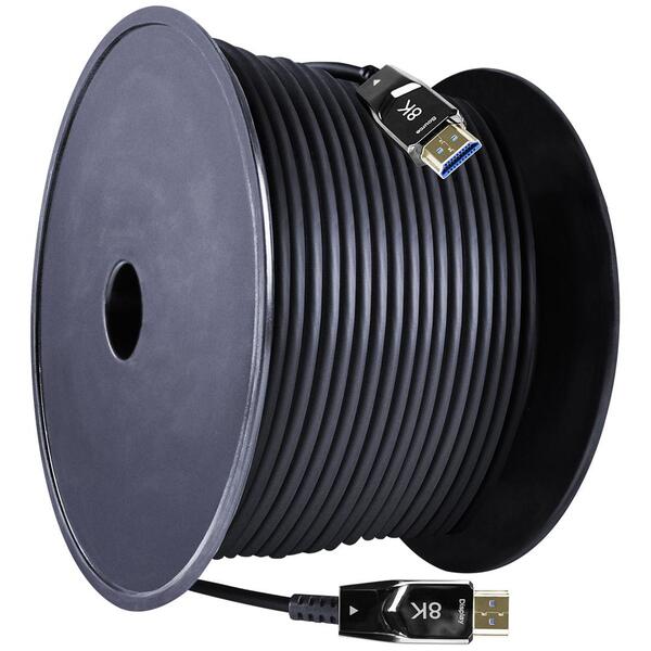 Cabo Hdmi De Fibra Óptica Resolução 8k 3d 100 Metros Aquário