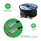 Cabo Hdmi Fibra 2.1 Dinâmico Hdr 4k 144hz 8k 120hz 100metros