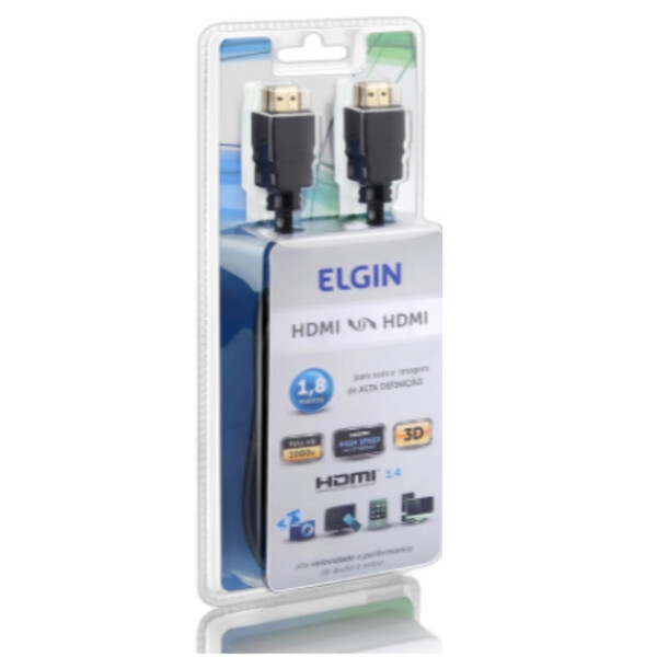 Cabo Hdmi Macho X Macho 1.4 4k 1,8 Metros Elgin