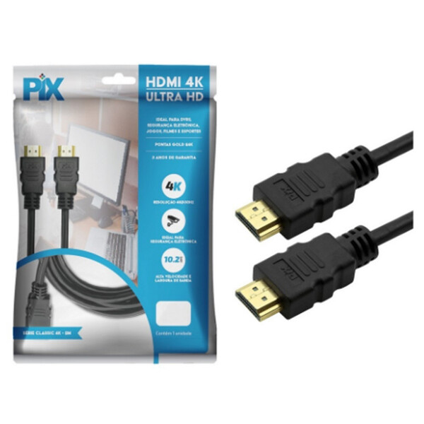 Cabo Hdmi Macho X Macho Ultra Hd 3 Metros De Tvs