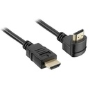 Cabo Hdmi Plugue Reto Curvado 90 Graus Ouro Full Hd 1.4v 3 Me