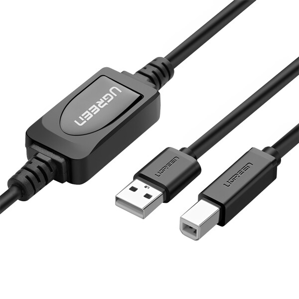Cabo Impressora Ugreen Usb 2.0 Para B Macho Ativo 15m