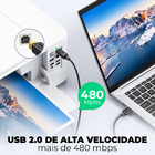 Cabo Impressora Usb 2.0 Ugreen Para Bm 2 Metros Preto