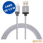 Cabo Lightning Mfi Nylon Reforçado 1,5m Titanium Ligh10t