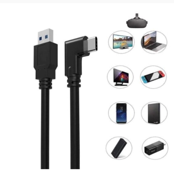 Cabo Link 5 Metros Oculus Quest 1 E 2 Usb-c/usb-c Imediato Ti