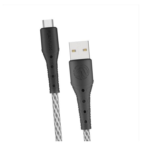 Cabo Micro Usb Nylon 3.4a 1 Metro Preto | Leroy Merlin