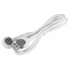 Cabo Micro USB para USB 90° Android 2A 1 Metro Branco Dualcomp