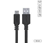 Cabo Micro Usb Para Usb A 2.0 Para Celular 50cm Preto - Pmuap