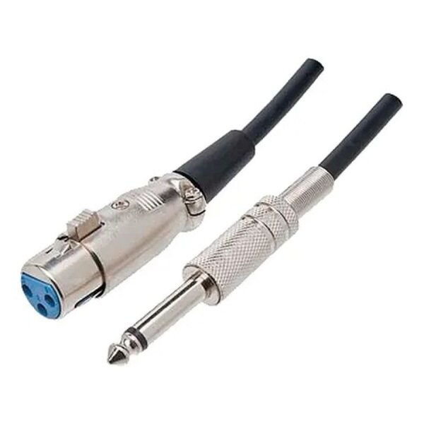 Cabo Microfone Mono Xlr  P10 5 Metros Mxt