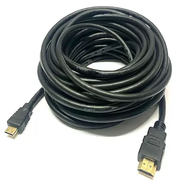 Cabo Mini Hdmi 10 Metros Para Para Nikon Z6 Canon Eos Rp/eos