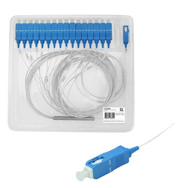 Cabo Óptico Com Divisor Plc Splitter 1x16 Sc/upc Homologado