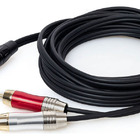 Cabo P10 Mono Para 2 Rca 4 Mt Profissional
