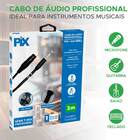 Cabo P10 Mono Para Xlr Fêmea 3 Metros Profissional