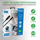 Cabo P10 Mono Para Xlr Macho 3 Metros Profissional
