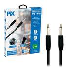 Cabo P10 P10 Mono 100% Cobre Para Instrumentos - 3 Metros